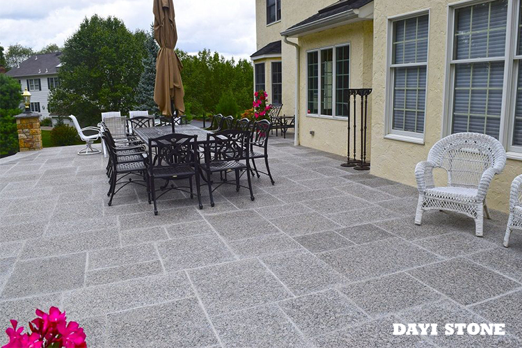 Grey Granite Outdoor Tiles Flamed - Dayi Stone
